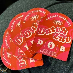 Dutch Bros Dutch Luv stickers